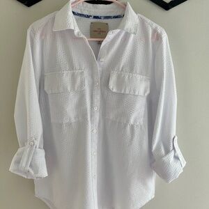 CASA CABANA | Button-up textured blouse or coverup